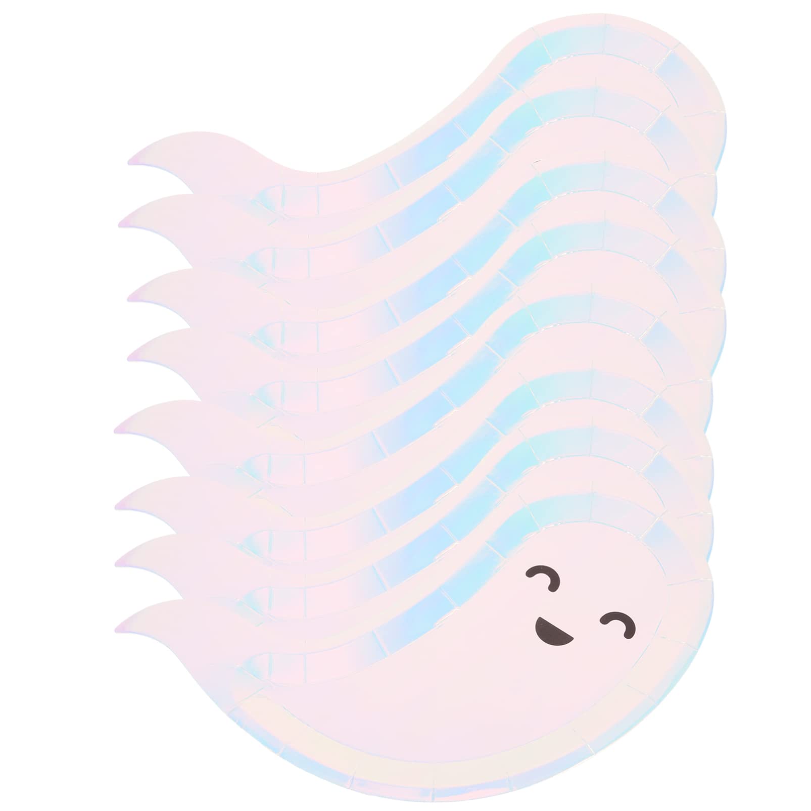 NOLITOY Halloween Halloween Paper Plates 8pcs Serving Trays Ghost Plates Tableware Party Supplies for Decorations 8pcs Disposable Paper Plate