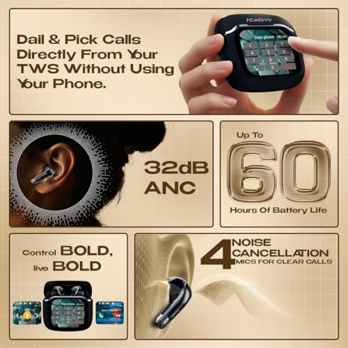 ACwO Dwots Bold Wireless Earbuds Black Bold Black - Image 3