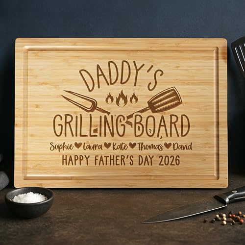 Tabla de cortar rectangular personalizada de madera para parrilla miniatura 1