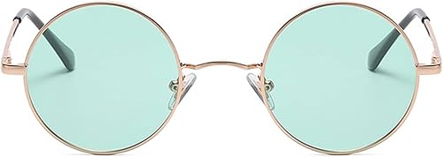 Miniatura 4 de EYLRIM Lentes circulares de lentes rojas, gafas de sol polarizadas redondas pequeñas para mujeres y hombres, estilo hippie retro, gafas de sol