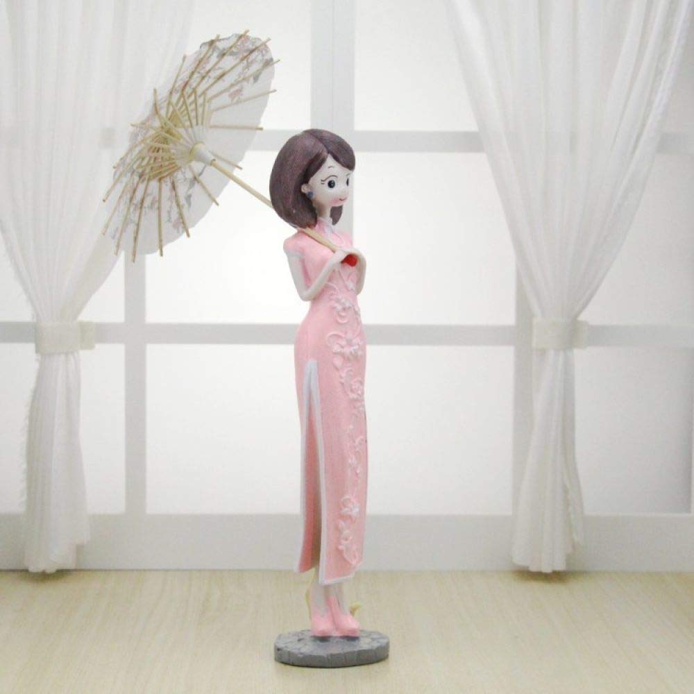 Petite statue de collection en cheongsam, cadeau idéal pour couple