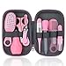 10 teiliges Baby Pflegeset NeugeboreneGesundheitspflege Zubehör tragbares Baby Gesundheits Set mit Haarbürste Kamm Nagelknipser Thermometer für Kindergarten Kleinkind Mädchen Jungen