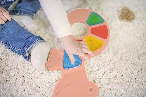 Image of Miniland Feel to Learn Translucent Colorful Lizard for Children from 1 to 2 Years. 10 Translucent Pieces to be Fitted and Experiment The Mixture of Colors. Made in Spain with ECO Material