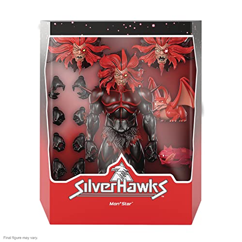 Super7 ULTIMATES! SilverHawks Mon*Star (Pre-Transformation) - 7" SilverHawks Action Figure with Accessories Classic Cartoon Collectibles