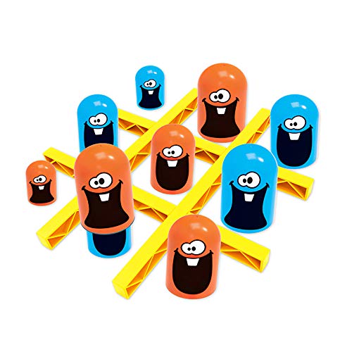 Gobble Board Game, Tic Tac Toe Game Educational Plastic Plastic Chess Game Toy Plastic Tic-Tac-Toe Game Toy Cultivate Board Game For Kids Children Kindergarten