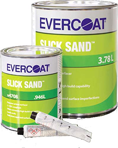 Evercoat104708 slick sand Unique Hybrid-Polyester Primer Filler - 946ml - unique hybrid polyester primer filler with a high solids content giving exceptional filling and film build properties