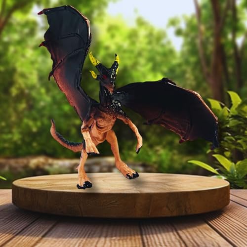 Image of Realistic Flying Dragons Dinosaur Animal Toys for Kids 3+ Years | 6PCs Big Size Jurassic Park Dino Animals Figure Set | Birthday Gifts Safari Dino Animals Egg Toy Action Figurine (Dragon 6)