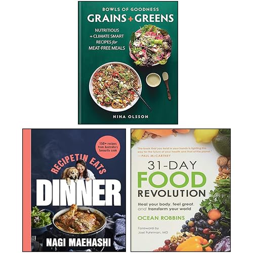 RecipeTin Eats Dinner, [Hardcover] Bowls of Goodness Grains + Greens & [Hardcover] 31-Day Food Revolution 3 Books Collection Set