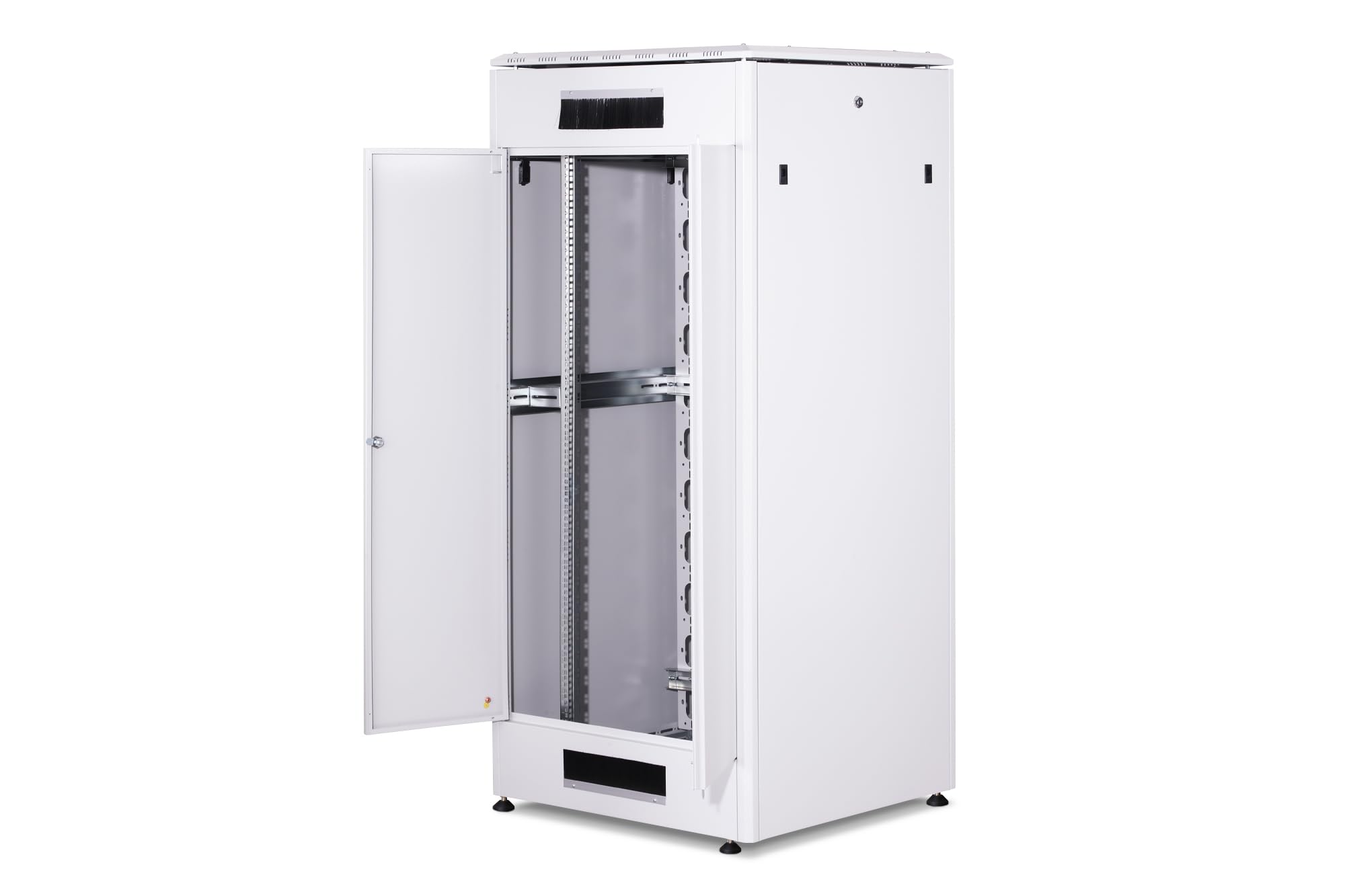 DIGITUS Armadio di rete – Rack da 19 pollici – 36U – 60x80 cm – Profondità utile 74,3 cm – Portata 1200 kg – Autoportante – Porta in vetro – Grado di protezione IP20 – Serie Unique – Nero