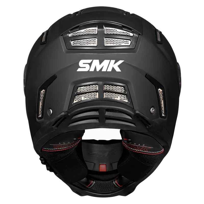 Image of SMK Agnar Full Face Helmet, Dual Visor, Clear Pinlock 70 Ready, ISI , Dot & Ece 22.06 Certified