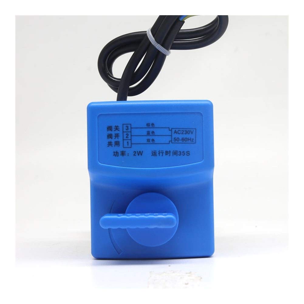 Válvula de bola Parada de agua fría y caliente AC220V Actuador eléctrico de 2 vías y 3 cables Válvula de bola de latón Agua fría y caliente Vapor/calor Gas Válvula de bola motorizada de latón