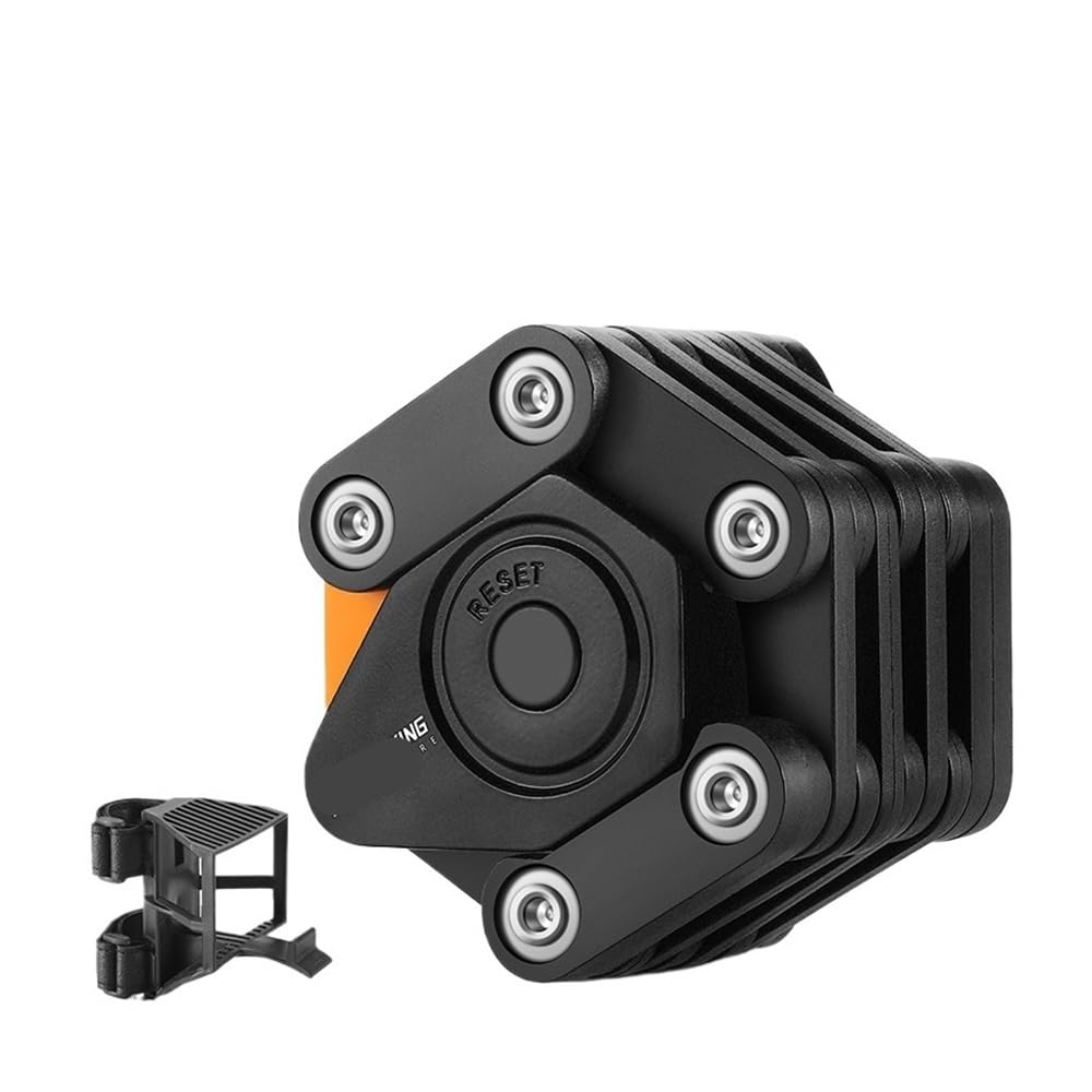 Accesorio Ciclismo Para Motocicleta Candado Plegable Para Bicicleta Cable Cadena De Carretera Alta Seguridad Portátil Candado Disco(Type 2)