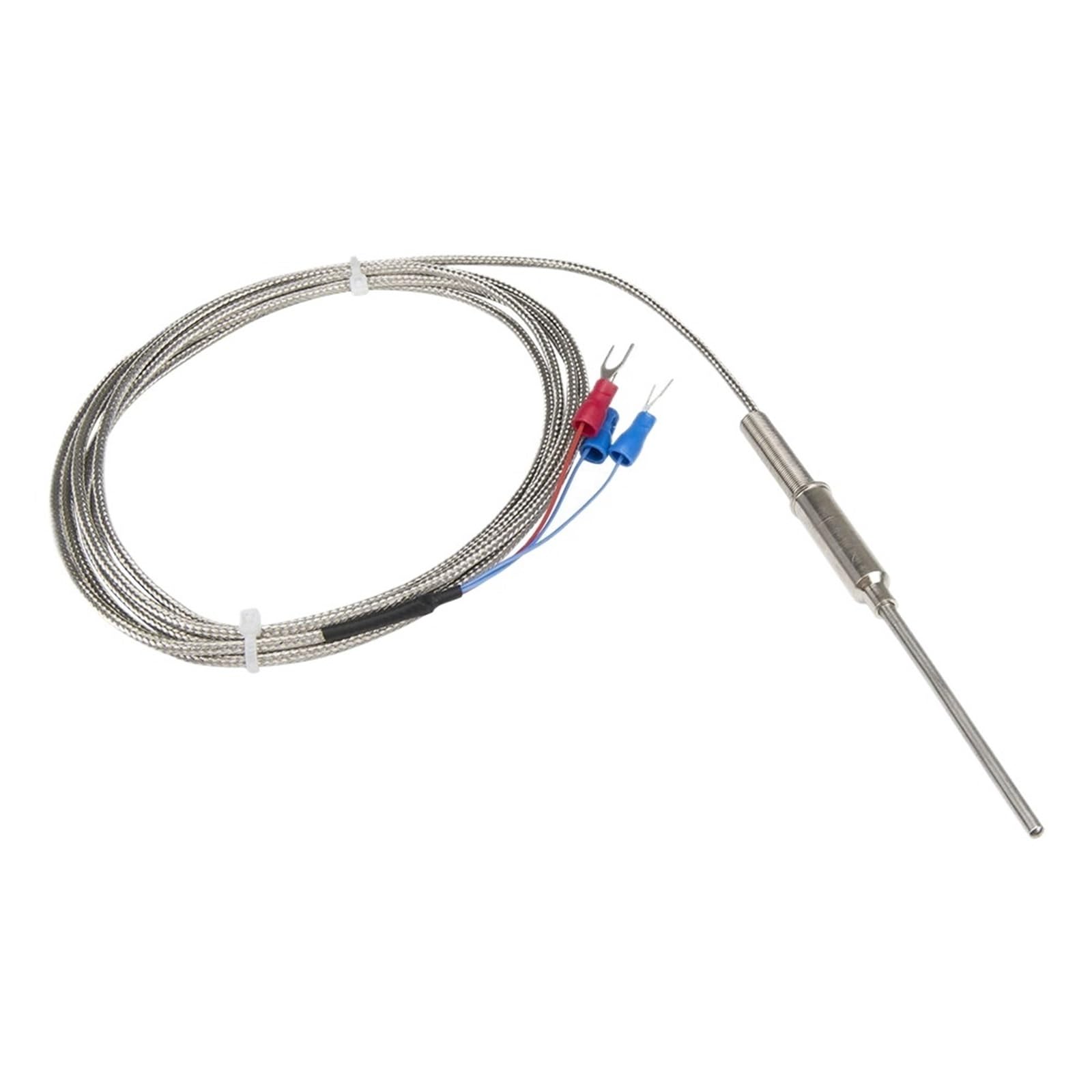 Sonda flexible de 50 mm PT100 RTD con cable de 2 m para control térmico industrial 6