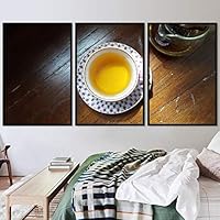 3 Piece Framed Canvas Wall Art Coffee Canvas Prints Home Artwork Decoration for Living Room,Bedroom - 16