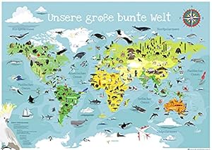 Close Up Kinder Weltkarte XXL Poster
