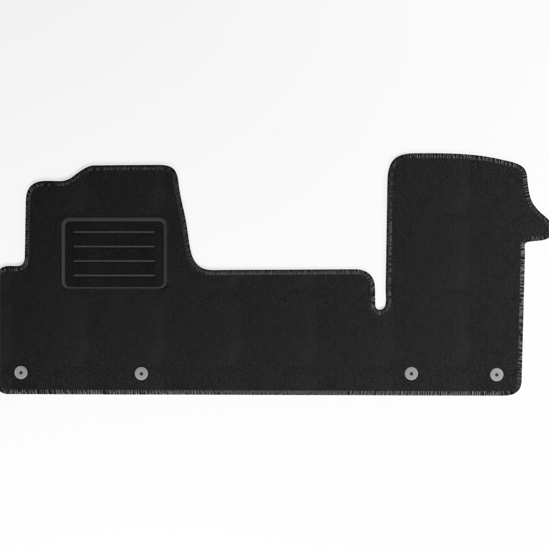 Mats4all Set di tappetini auto Compatibile con Renault Master 2010-2024 | Antiscivolo | Con rinforzo | 4 pezzi | Tappetini per auto | Set di tappetini