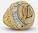 XXSLY Replica dell'anello del Campionato di Lakers del 2020, LA Campioni Anello con Campioni Box in Legno, for ventilatori Collection Souvenirs (Size : 14)