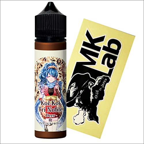 �yMK Lab�z�������� ������ -��- Koi-Koi Tri Noble Deer �A�C�X�~���N�}�L�A�[�g 60ml �I���W�i���X�e�b�J�[�t�� �d�q�^�o�R �p ���L�b�h MKVAPE �A�C�X �~���N �R�[�q�[ �L�������� VCT �m���j�R�`��