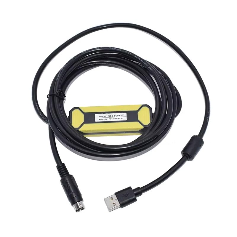 per cavo di programmazione PLC serie FX Adattatore da USB a RS422 Linea di download dati USB-SC09-FX FX-USB-AW