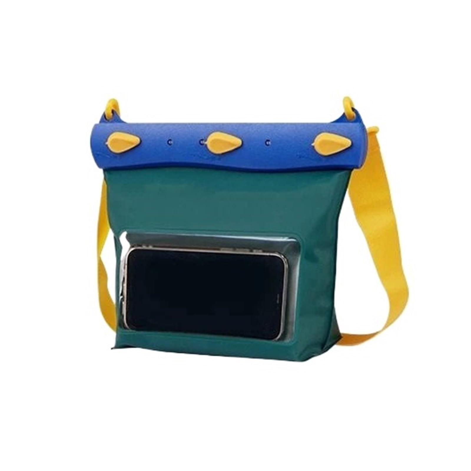 Dry Bag Borsa da Viaggio Impermeabile con Touch Screen, per Immersioni, Nuoto, Parco Acquatico, sorgenti termali, Spiaggia, Viaggio, Tracolla, Marsupio Zaino Impermeabile(Large Green)