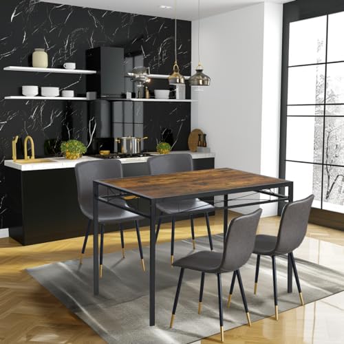 Reviews de Comedor de Cuatro Sillas - 5 favoritos. 41 COZYCASA Mesa de Comedor y 4 sillas Juego 5 Piezes para 4, Sillas de Comedor con Mesa Set 5 Conjunto de comedres Conjuntos de Muebles diseño Industrial Minimalista para Cocina...