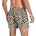 MNSRUU Mens Boxer Shorts Sleep Short Cotton Loose Fashion Animal Leopard Pattern Underwear Pajama Shorts Woven Boxers for Men