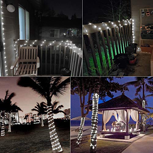 Led Rope Lights Outdoor - 18 Feet 216 Leds Bright Waterproof String Lighting For Tree Bedroom Party Garden Pool Floor Wall Ceiling Eaves Kitchen Christmas Festival Indoor Outdoor Decoration, Plug In #TOP6