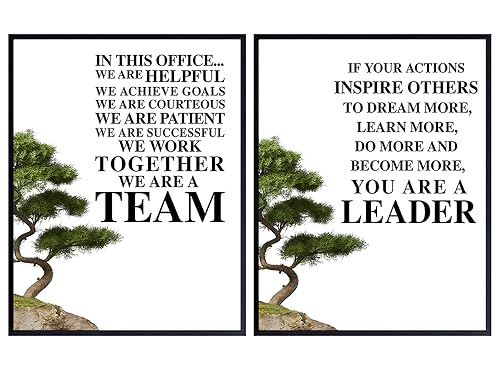 Motivational Wall Art For Office 11x14 - Inspirational Quotes Poster