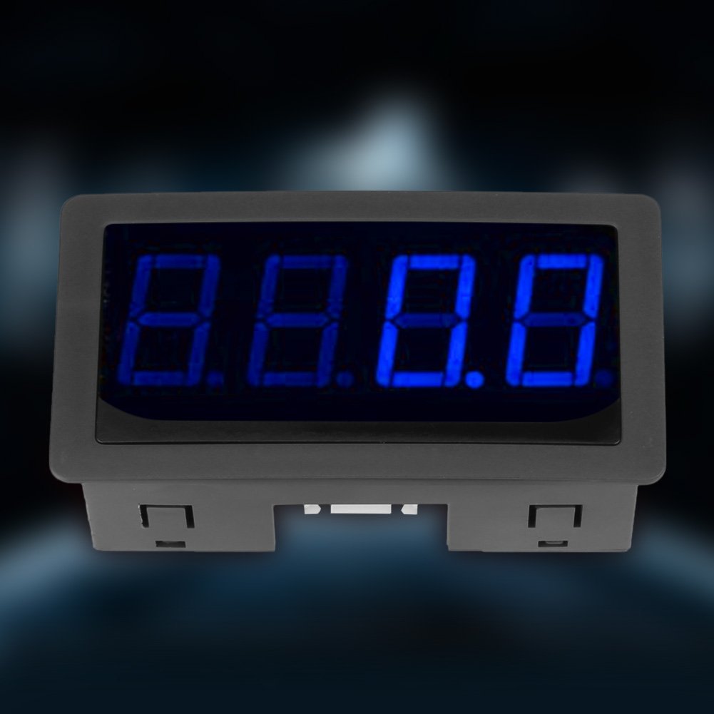 Tacómetro LED Digital 4 Dígitos Medidor Velocidad RPM Sensor Proximidad Hall NPN Entrada NPN/PNP Rango 10-999999RPM Azul