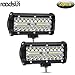 Focos LED Tractor 7" 120W 14000LM Faros Trabajo LED 12V 24V Barra LED IP68 Impermeable Luz de Niebla para Coche SUV UTV ATV Off road Camión Moto Barco - 2 Pcs
