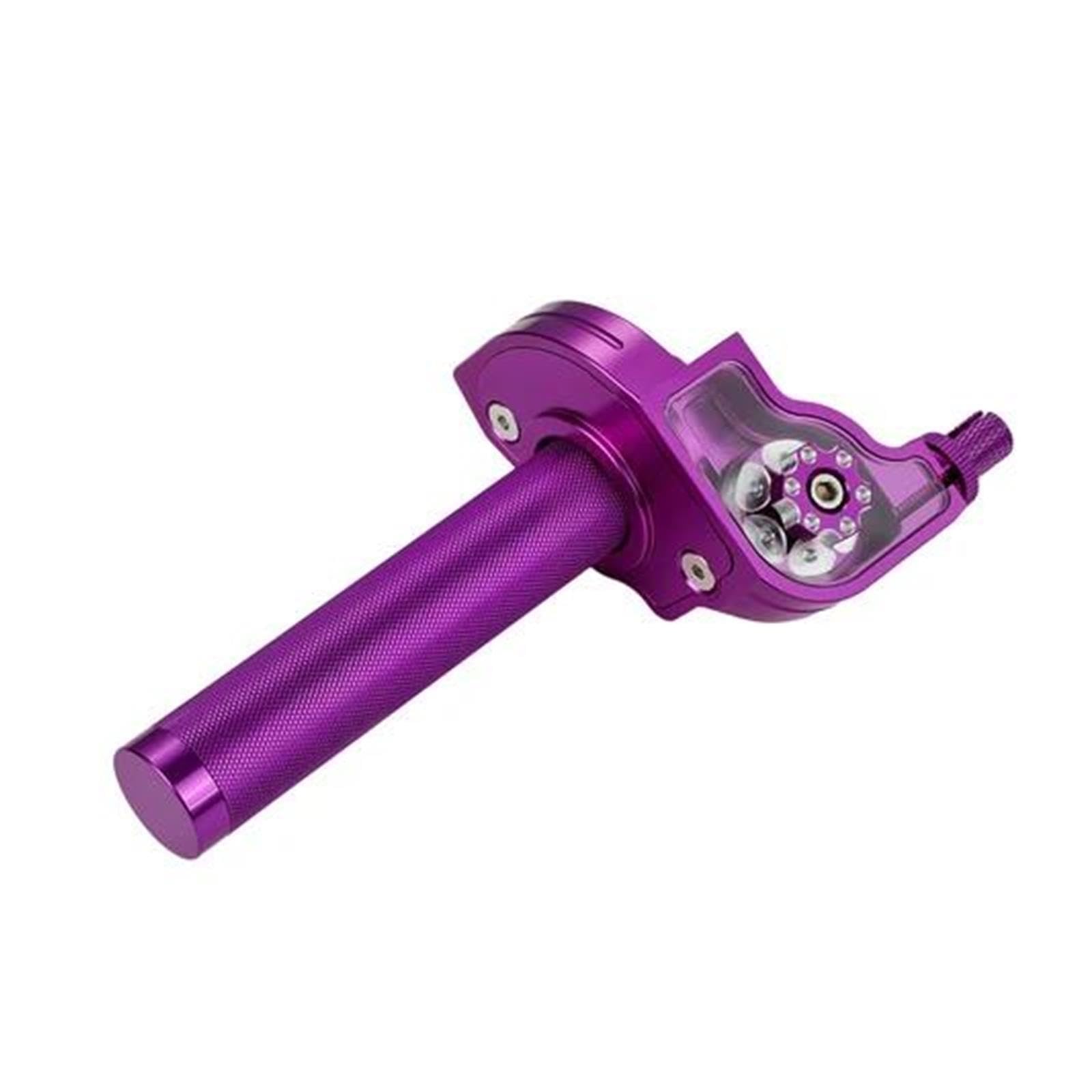 Accessori Per Moto CNC - Manopola Acceleratore Da 22 Mm Con Impugnatura A Rotazione Visibile Per Yamaha E Per Kawasaki Veicolo Fuoristrada(Purple)