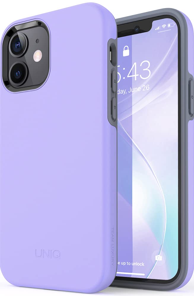 TEAM LUXURY for iPhone 12 Case, [Slim Armor] Shockproof Rugged [Hybrid] Protective Phone Case for iPhone 12/12 Pro 6.1” [Updated Gen-II] - (Purple)