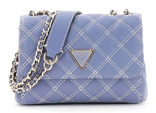 Sac à épaule GUESS Giully II Mini bleu gris à bandoulière convertible pour femme