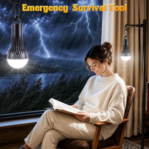 FLY2SKY Linternas Recargables LED para Camping Clip Gancho Emergencia 3Pzs 1800mAh miniatura 5