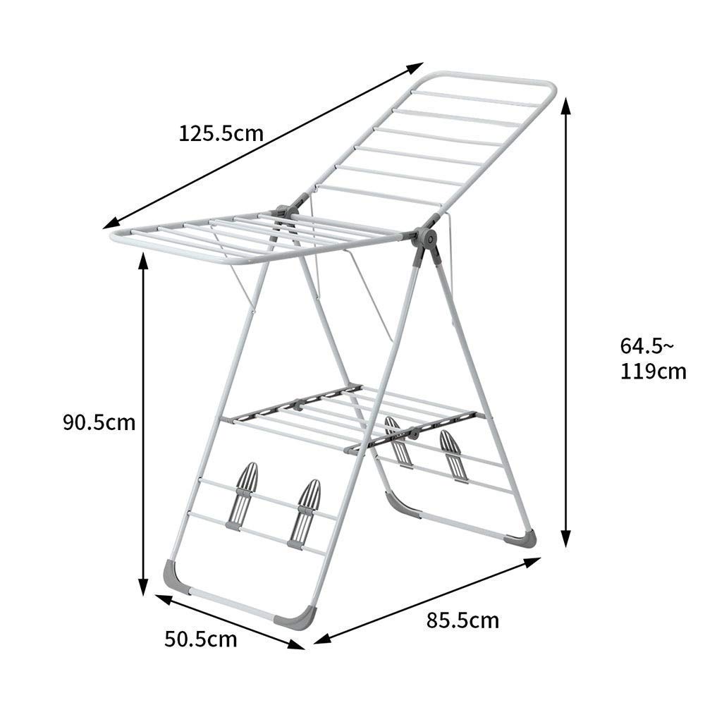Étendoir Séchoir au Sol Pliant Vêtements Intérieur et Extérieur Balcon Simple Cool Cintre Serviette Chambre Haute Ambition de la Maison