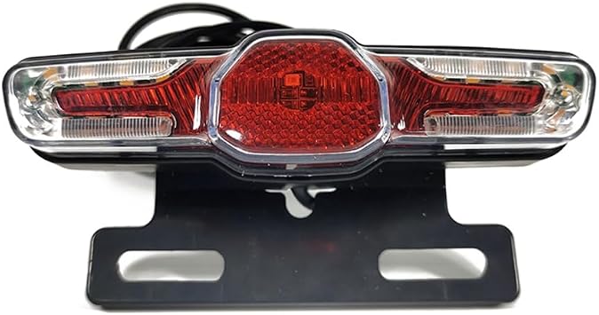 Electric Bicycle Tail Light Brake Light Compatible with 12-80V Brake Light for Brightening6Pin