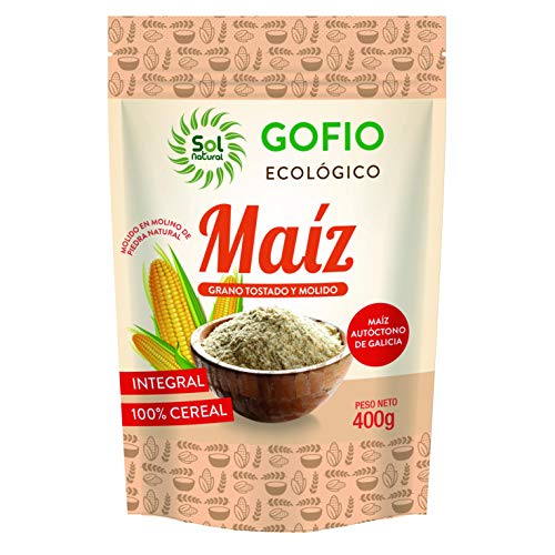 SOLNATURAL GOFIO DE MAIZ Integral Bio 400 g
