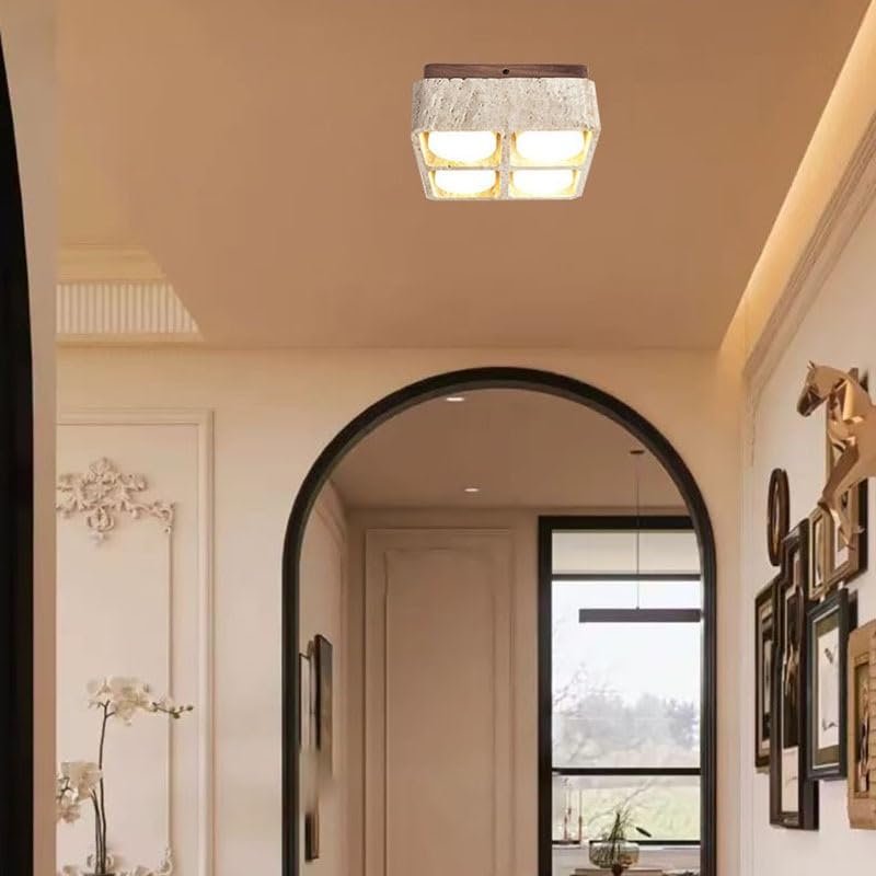 Plafonnier design nordique blanc froid 20cm pour éclairage de salon