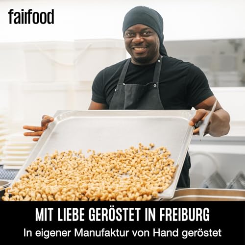fairfood Freiburger Nuss-Mix geröstet & gesalzen (500 g) – Bio, Fair gehandelt & Vegan – Nussmischung mit Cashews, Mandeln & Paranüsse – Ohne Öl geröstet in eigener Manufaktur