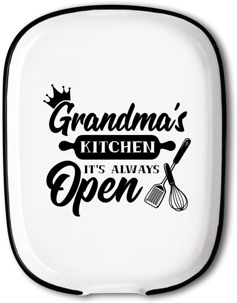 ANATTASOUL Retro Girl 2Pcs Ceramic Spoon Rest for Coffee Bar