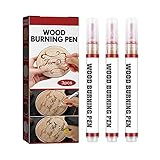 Laluerck 3pcs Scorch Burned Marker Pyrogravure Stylos Mise à Niveau du à Bois pour Outil d...