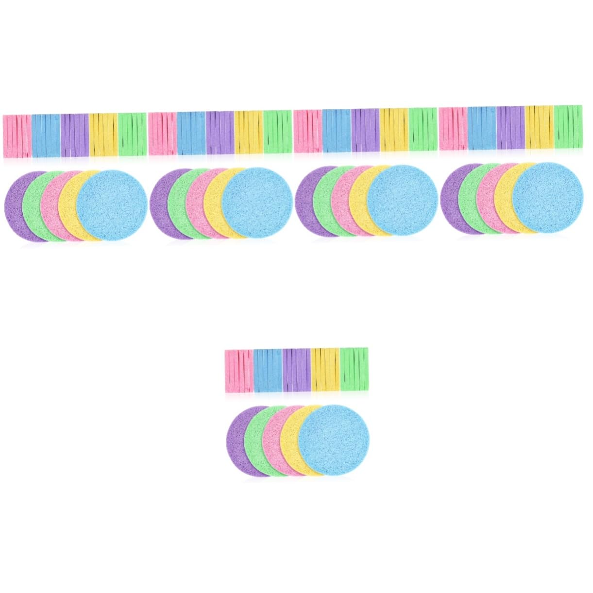 FRCOLOR 600 Spugne per il viso, cosmetologi, spugne per il trucco, spugne per la pulizia del viso, spugne massaggianti, per il bagno, forniture, fondazione, tappetino in spugna