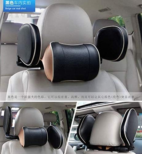 Almohada Soporte Cervical para Auto Ajustable Negro y Amarillo miniatura 4