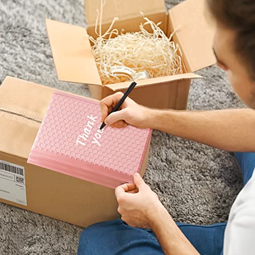 Image of Metronic 500 Pack Bubble Mailers 6X10 Inch Light Pink Bulk Padded Envelopes | Usable Size 6x9 Waterproof Bubble Mailer Self-Seal Cushioning Bubble Envelopes for Jewelry, Makeup, Small Business Supplies