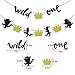 Where the Wild Things are Inspired Party Supplies Wild One Banner with Cake Toppers for Kids Birthday Party Decorations