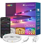 Amazon.co.jp: Lepro LEDテープライト 防水 RGB 5m 150連 SMD5050 DIY