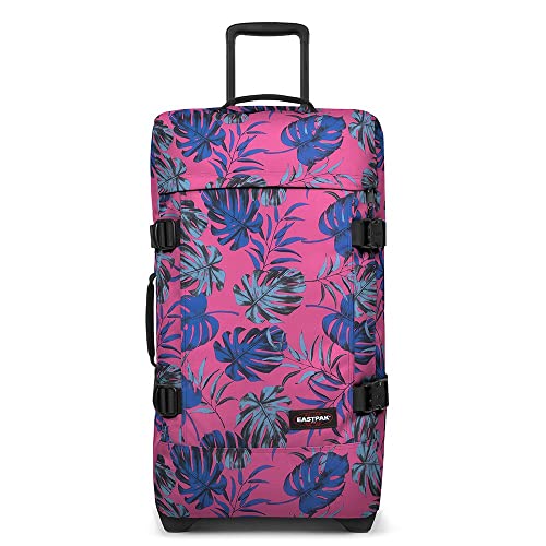 Eastpak TRANVERZ M Koffer, 67 cm, 78 L, Brize Monstera Pink (Rosa)