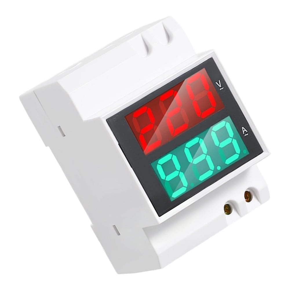 Voltmètre Ampèremètre AC D52-2042VA pour Rail Din et Tableau Électrique LCD