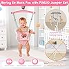 FUNLIO Baby Jumper with a Ceiling Hook for 6-24 Months, Baby Door Jumper for Indoor/Outdoor Play, Jumper Doorway with Adjustable Chain, Easy to Assemble & Store (with a Ceiling Hook) - Pink Butterfly #1