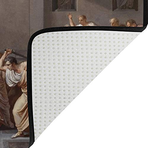 Tapis Empire Romain grand format Julius Caesar velours corail Ruchen 183x122 - 6
